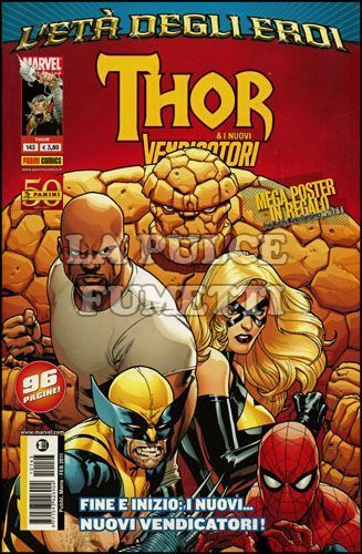 THOR #   143 - E I NUOVI VENDICATORI - L'ETA' DEGLI EROI + 1 POSTER DJURDJEVIC